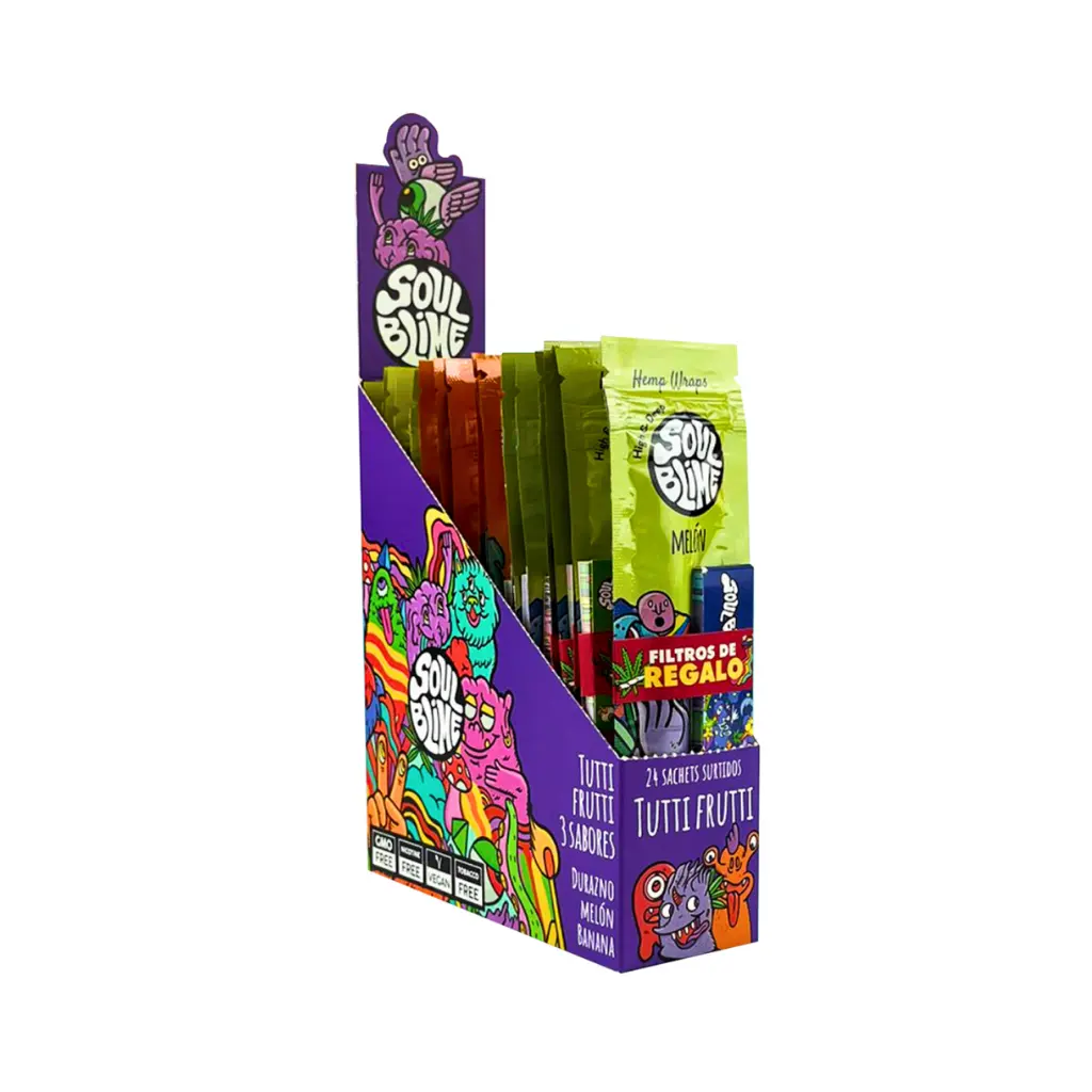 DISPLAY TUTTI FRUTTI SOULBLIME BLUNT X24 SACHET