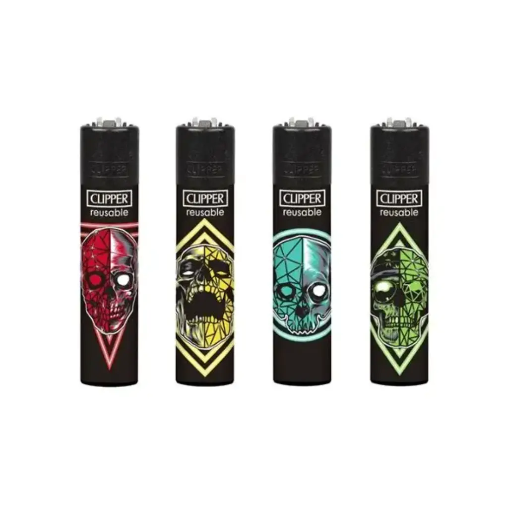 ENC.CLIPPER REUSABLE MOLTEN SKULLS X24U