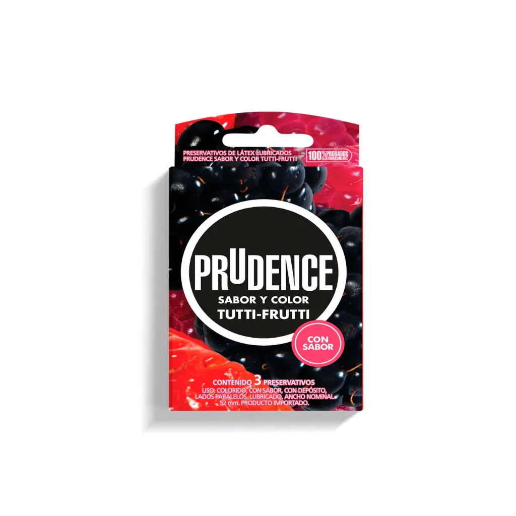 PRESERVATIVO PRUDENCE X3U TUTTI FRUTTI