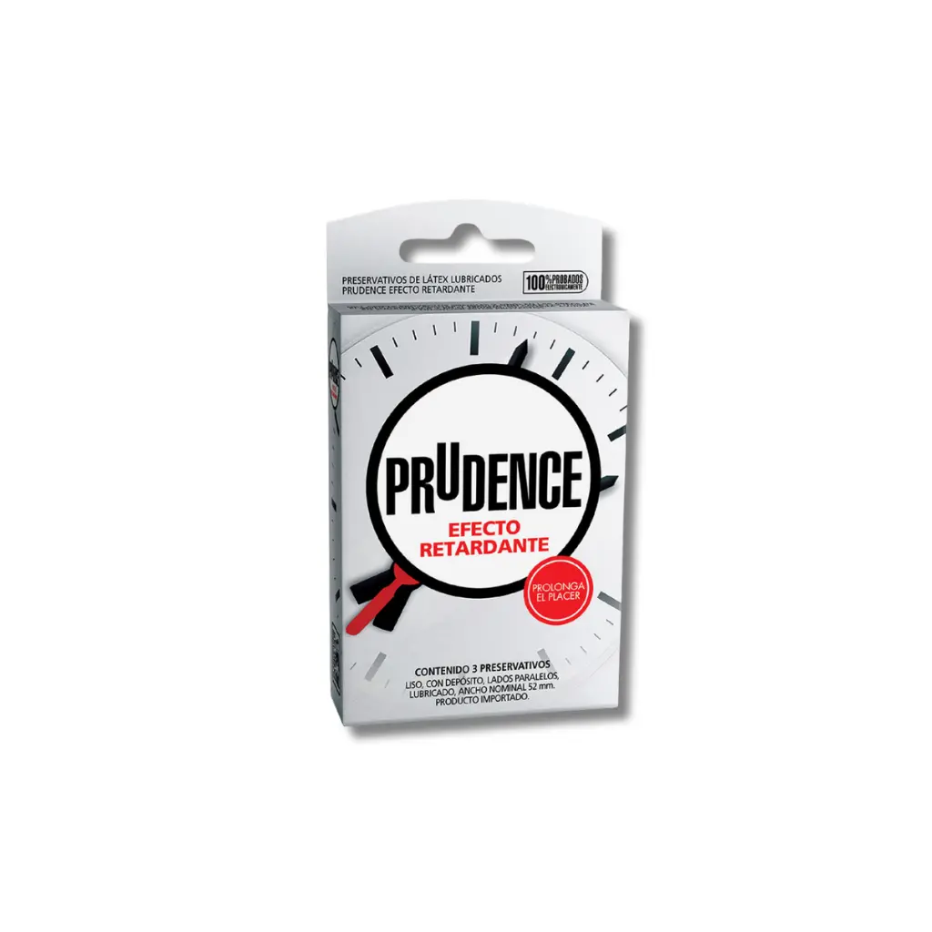 PRESERVATIVO PRUDENCE X3U EFECTO RETARDANTE