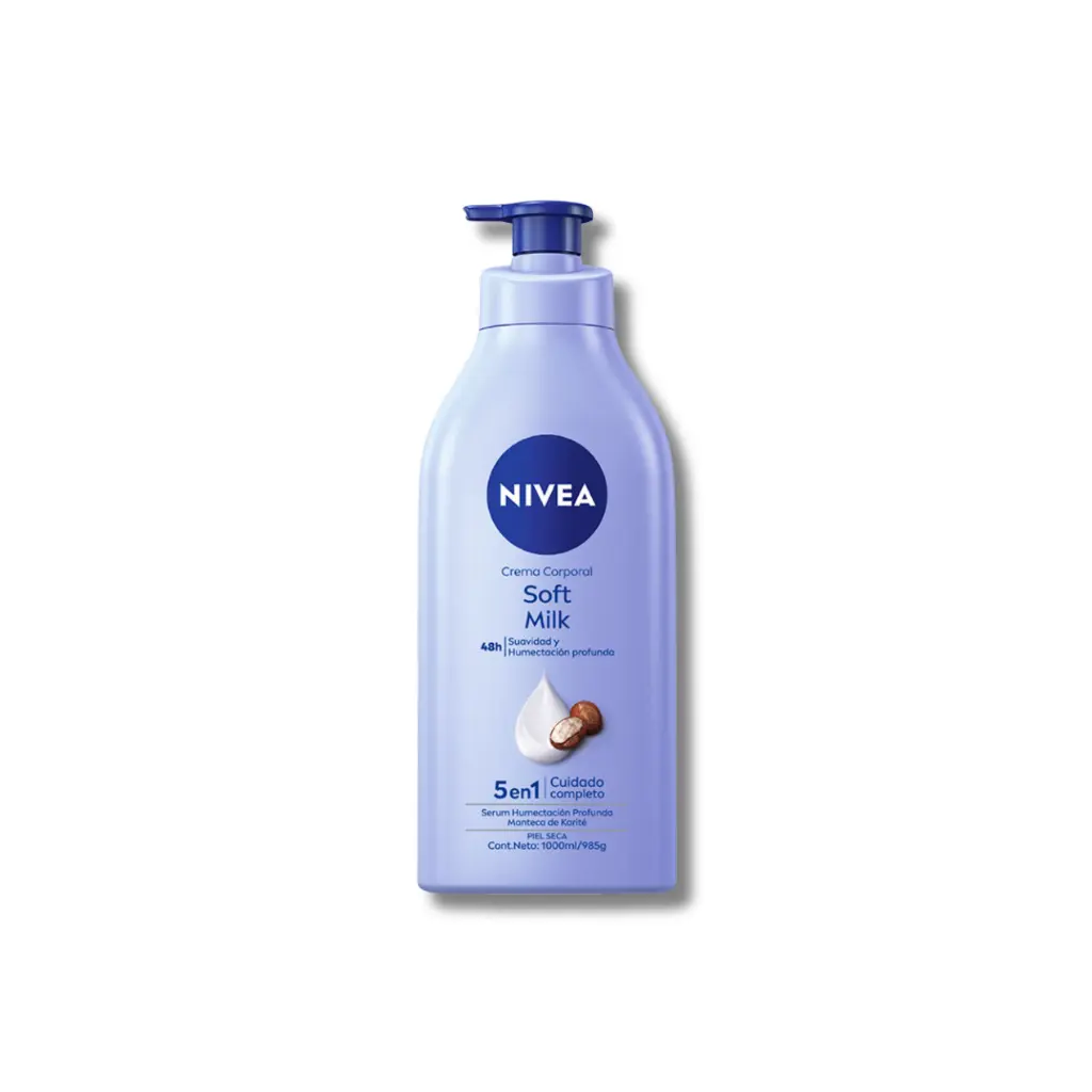 CREMA NIVEA SOFT MILK 1000ML