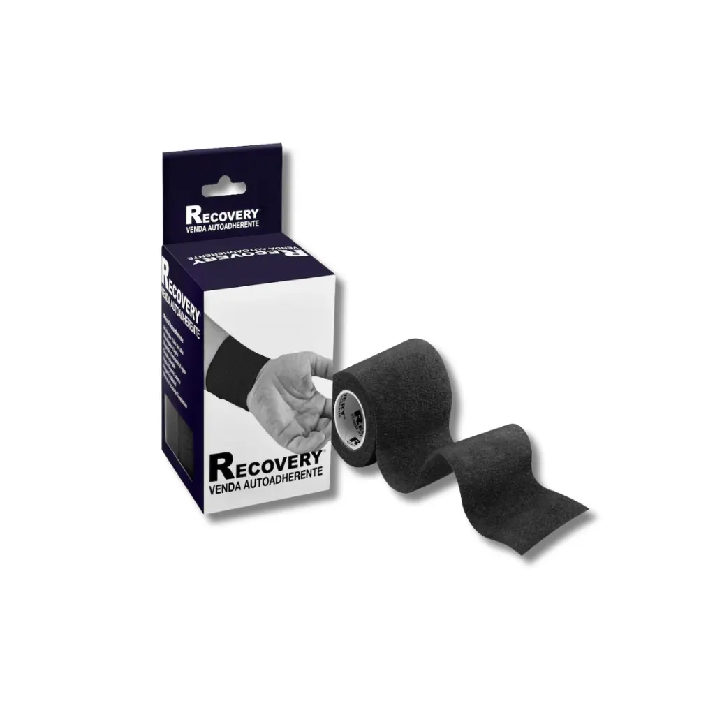 VENDA AUTOADHERENTE NEGRA 7.5CMX4.5M