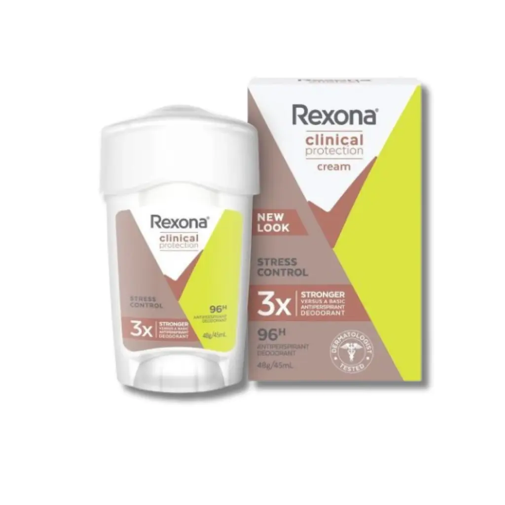 DESODORANTE REXONA CLINICAL MUJER BARRA STRESS CONTROL 48G