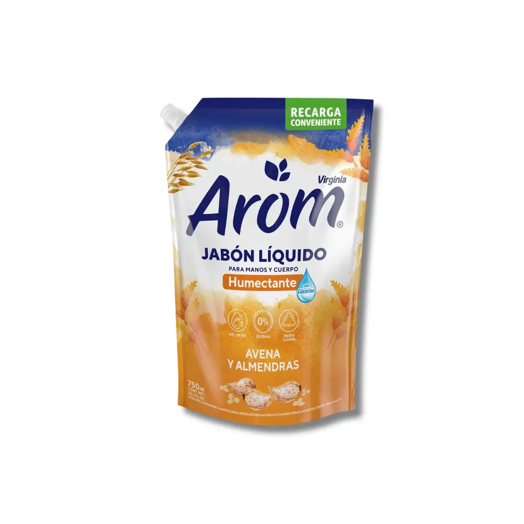 DOYPACK JABON AROM AVENA & ALMENDRAS 750ML