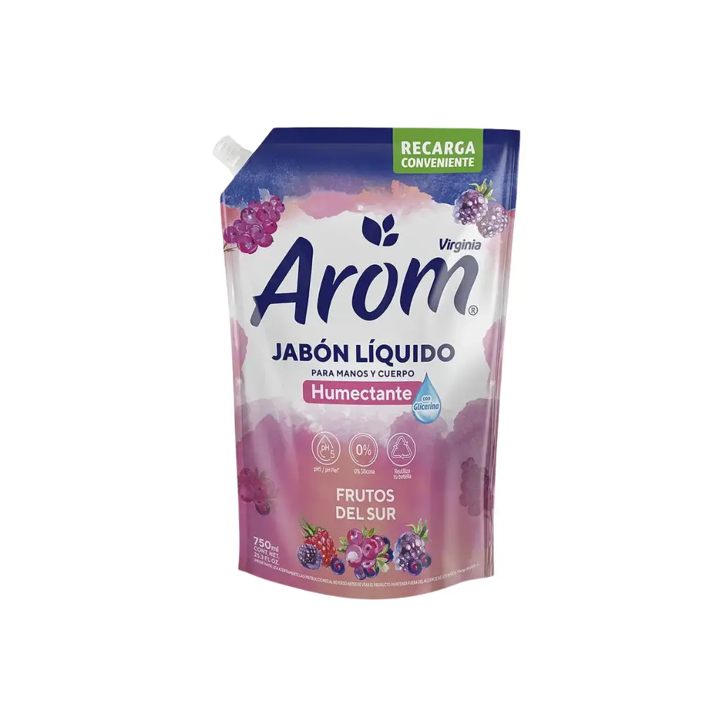 DOYPACK JABON AROM FRUTOS DEL SUR 750ML