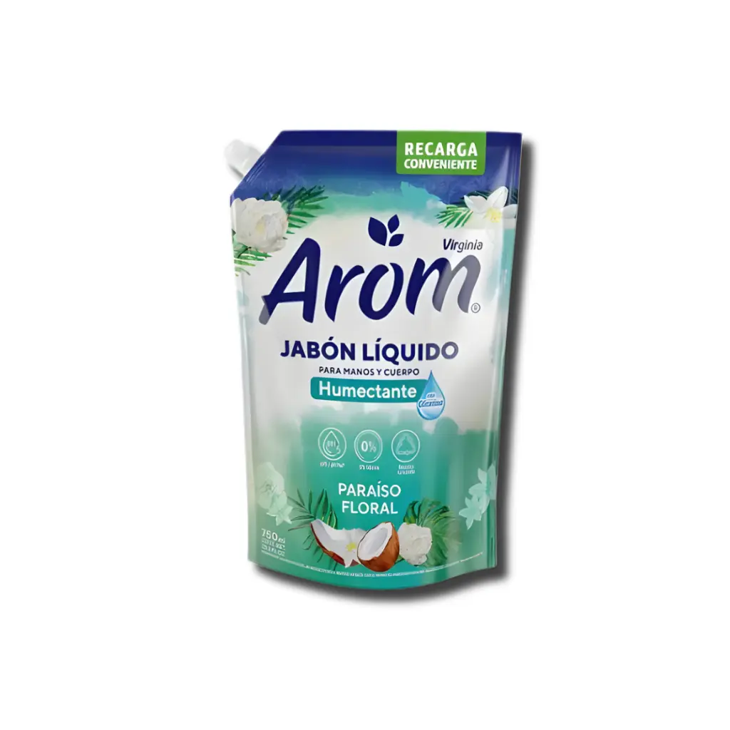DOYPACK JABON AROM PARAISO FLORAL 750ML