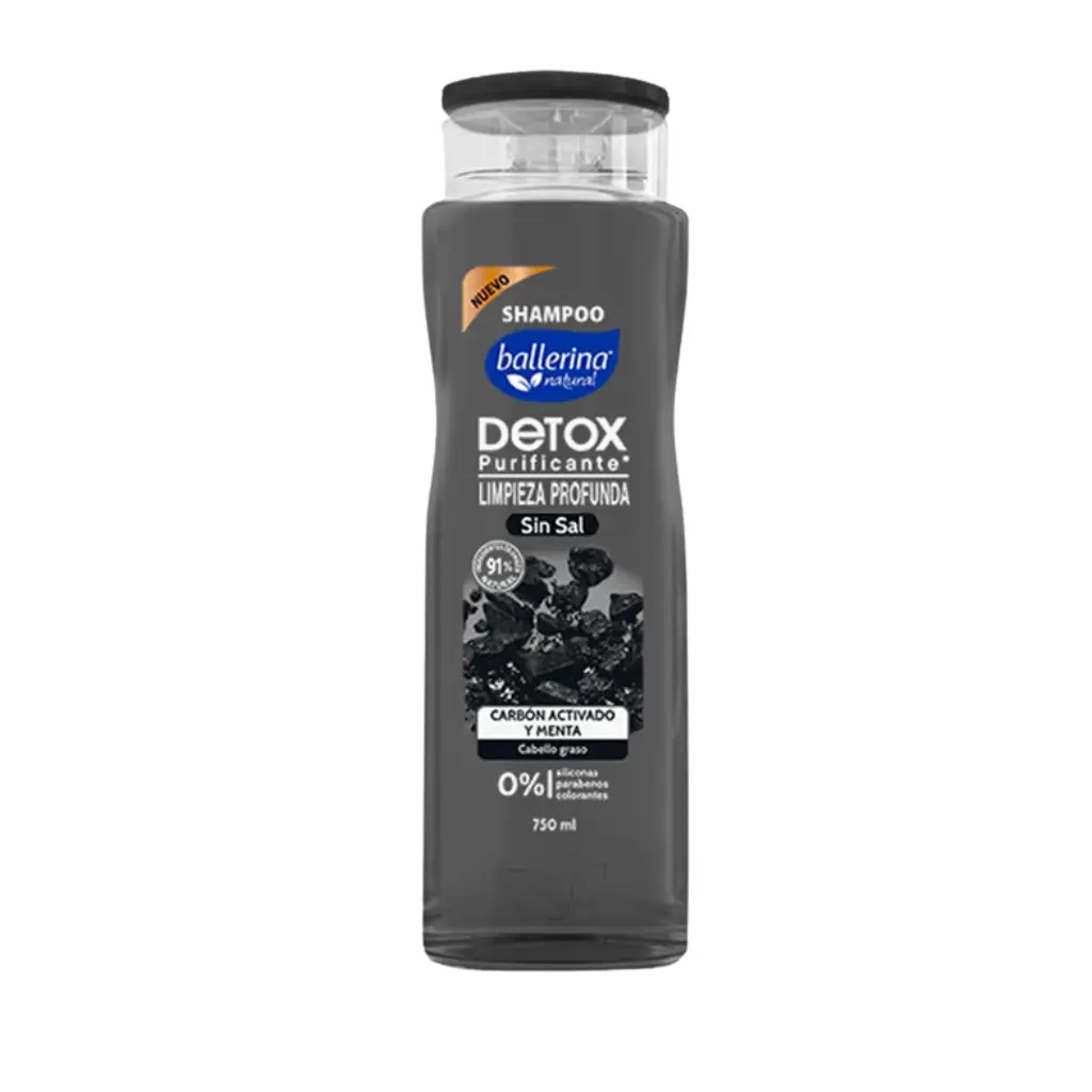 SHAMPOO BALLERINA CARBON MENTA 750ML