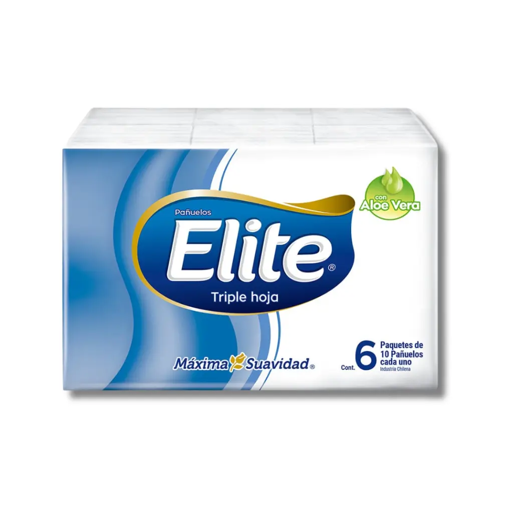 PACK PAÑUELO ELITE ALOE VERA X6U