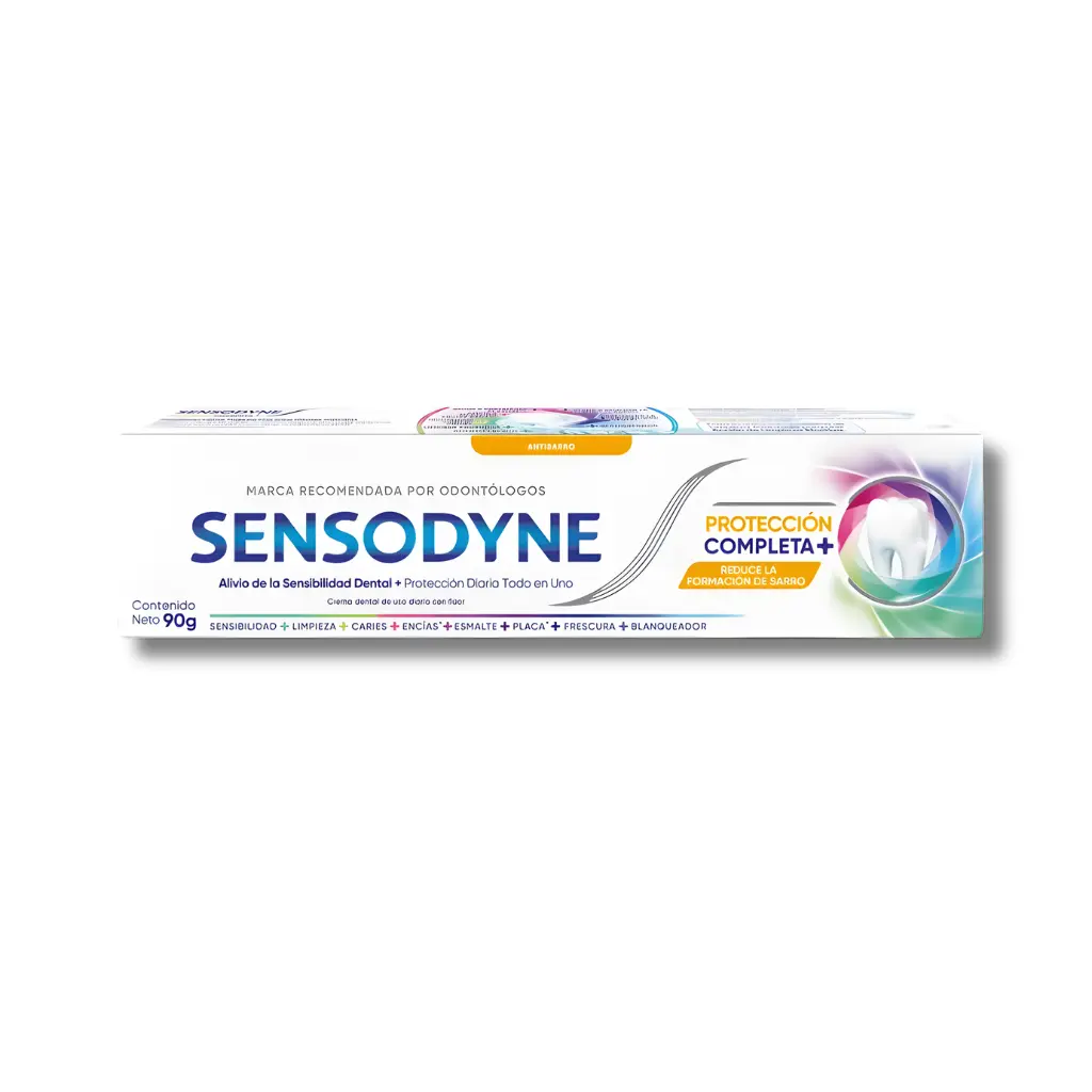 PASTA DENTAL SENSODYNE PROTECCION COMPLETA ANTISARRO 90G