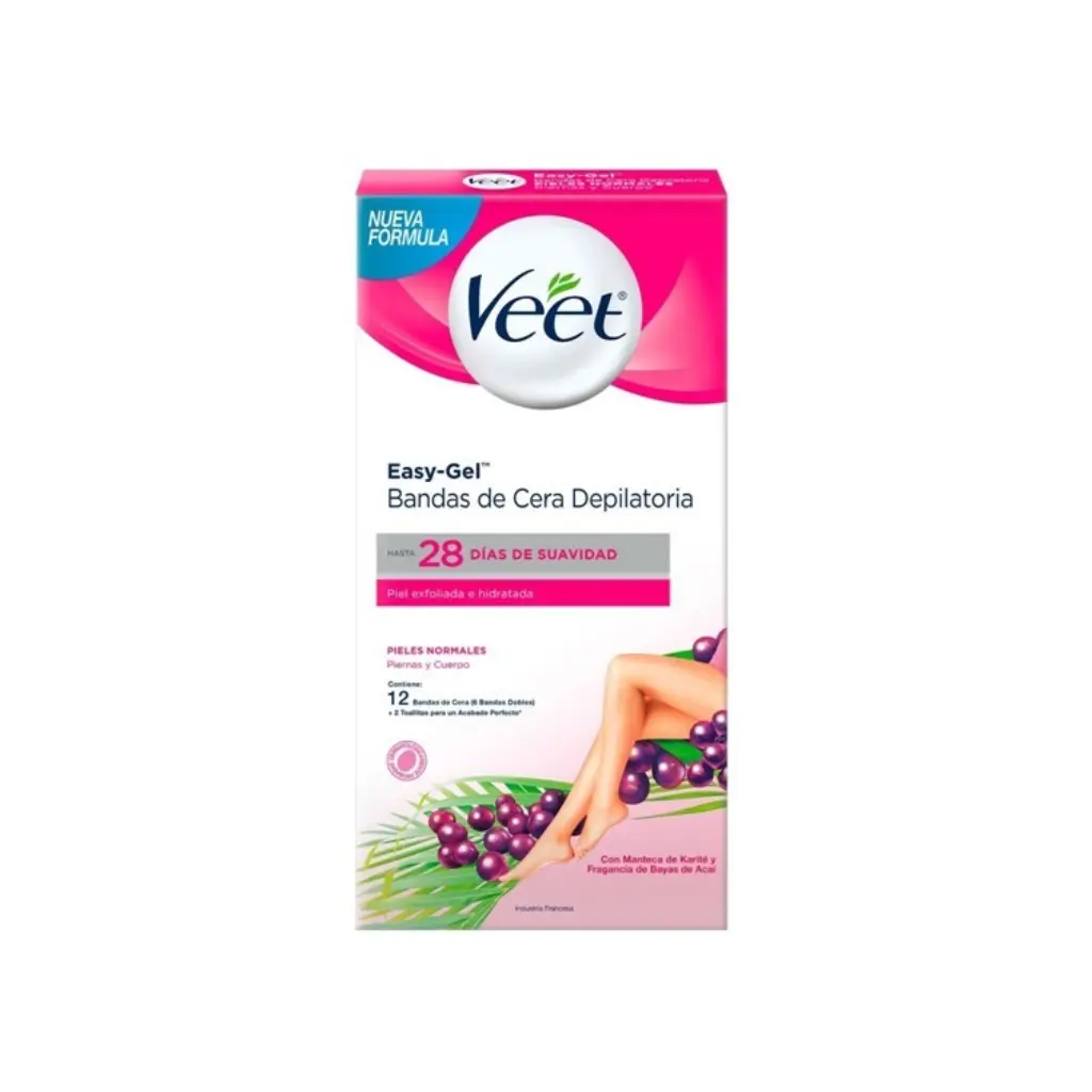 BANDAS DEPILATORIA CORPORAL VEET X12U