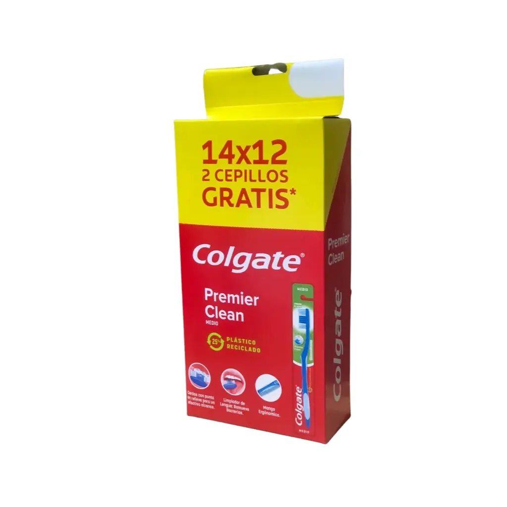 CEPILLO COLGATE PREMIER CLEAN X12