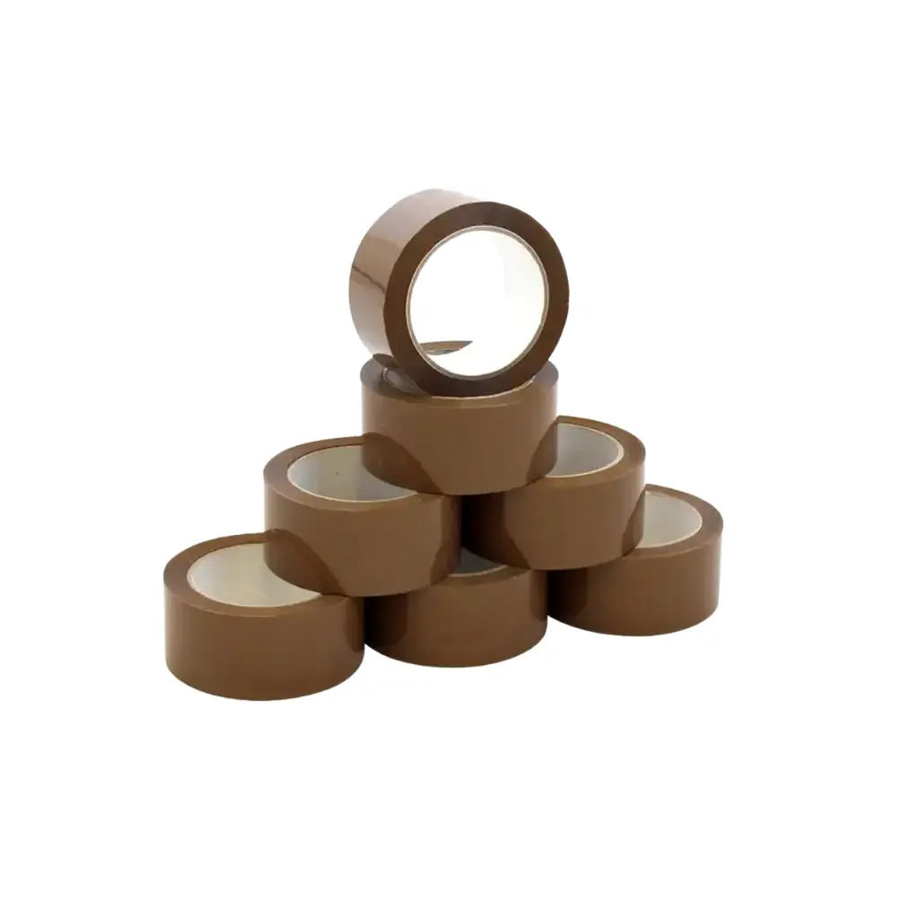 CINTA EMBALAJE CAFE 100M X6U