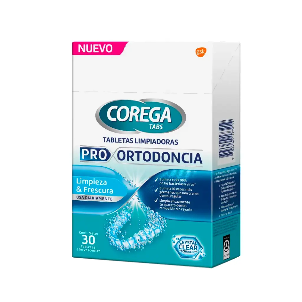 COREGA TABS PRO ORTODONCIA X30 TABLETAS
