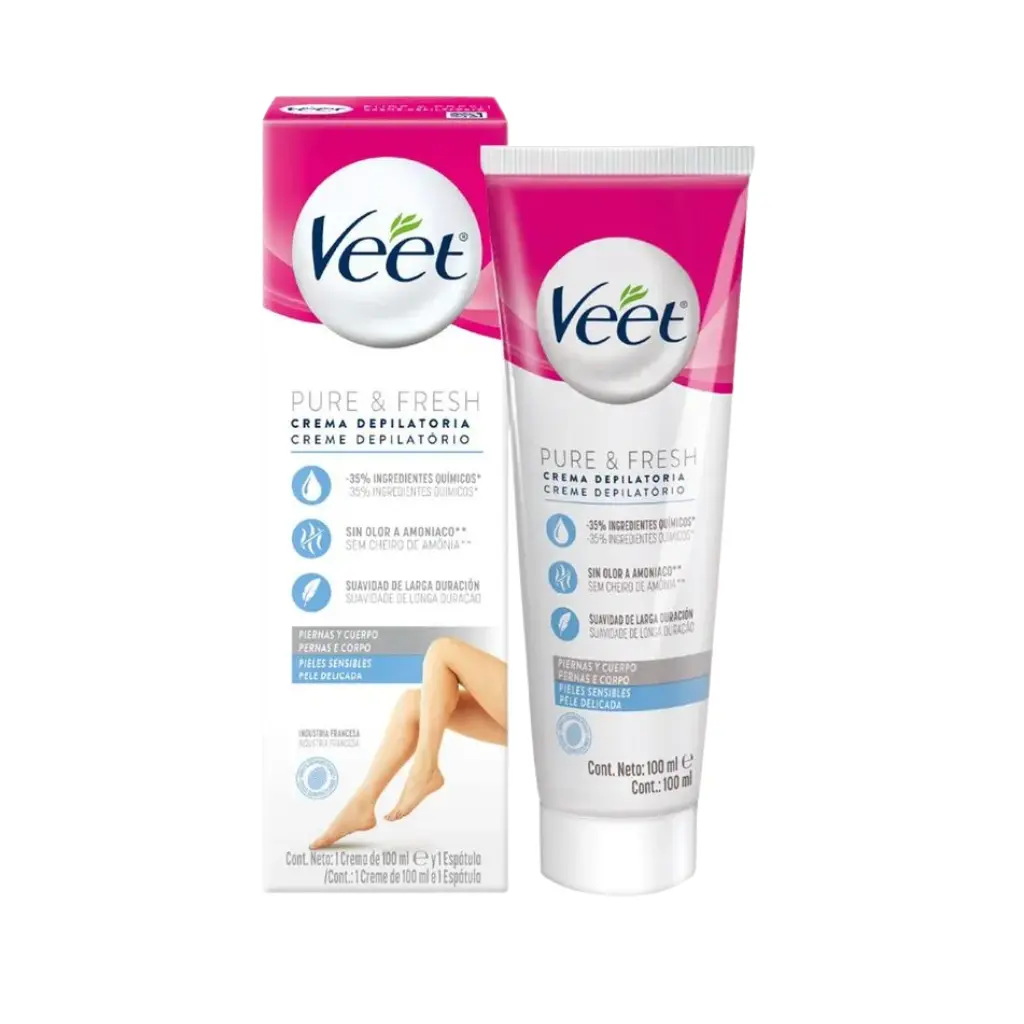 CREMA DEPILATORIA CORPORAL PIEL SENSIBLE VEET 100ML