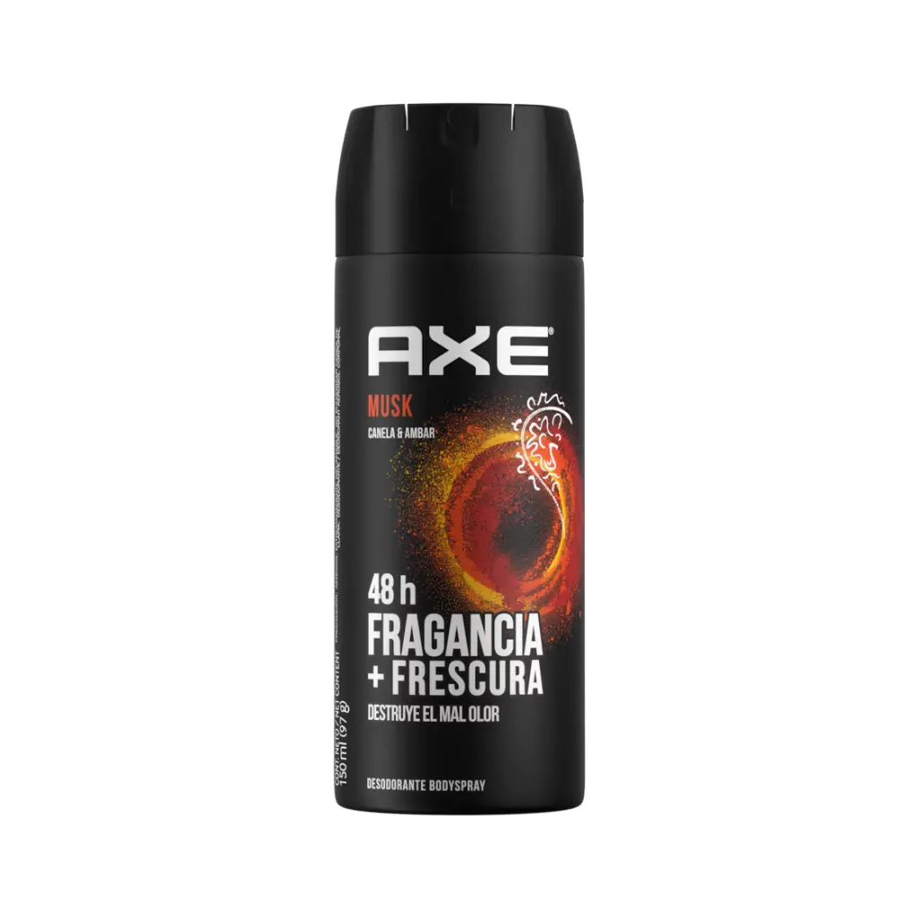 DESODORANTE AXE SPRAY MUSK 48H 150ML