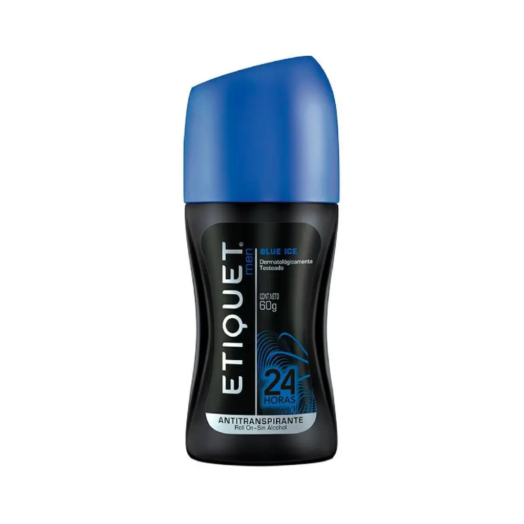 DESODORANTE ETIQUET MEN ROLL-ON BLUE ICE 60G(f)