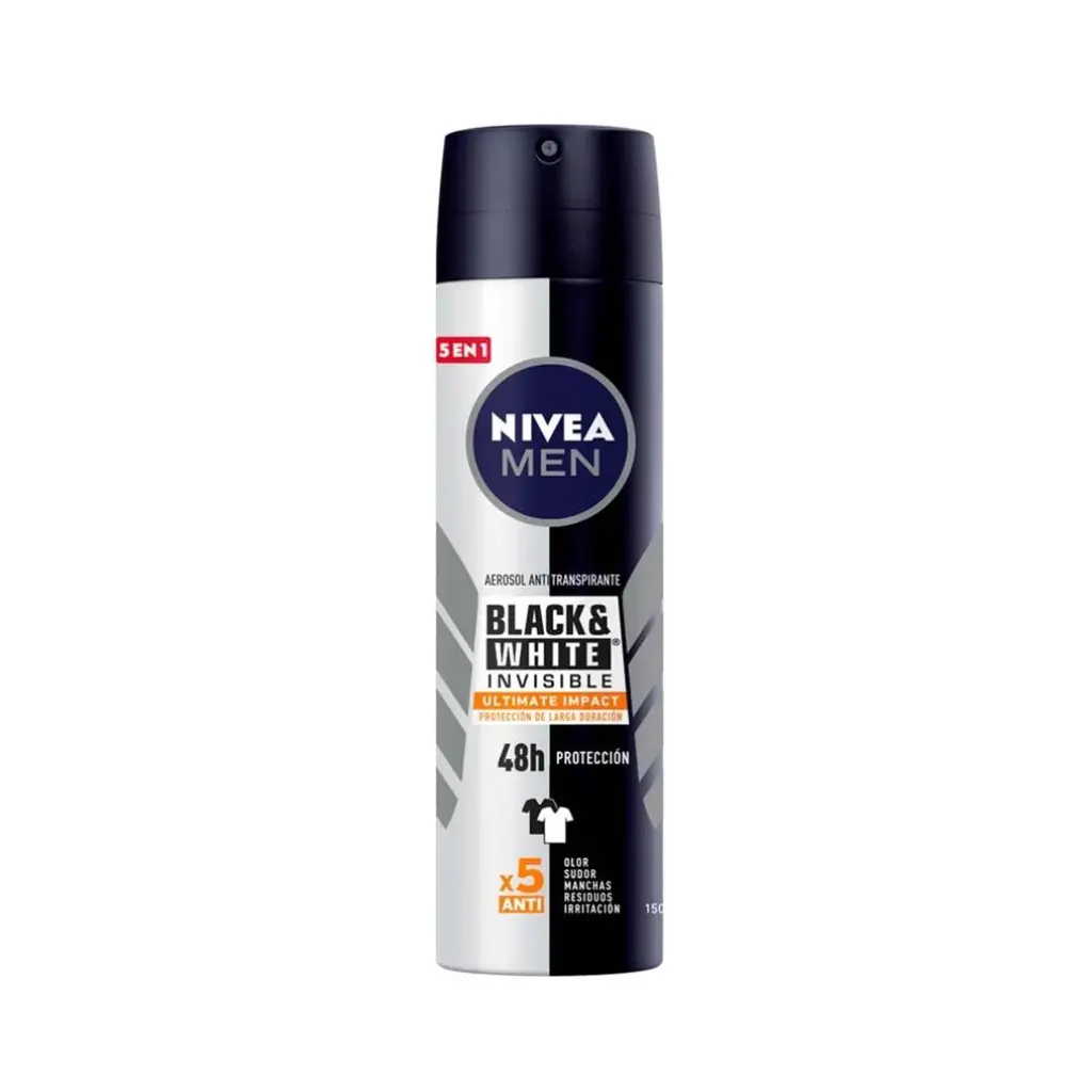 DESODORANTE NIVEA MEN SPRAY BLACK&WHITE  INVISIBLE FRESH 150ML