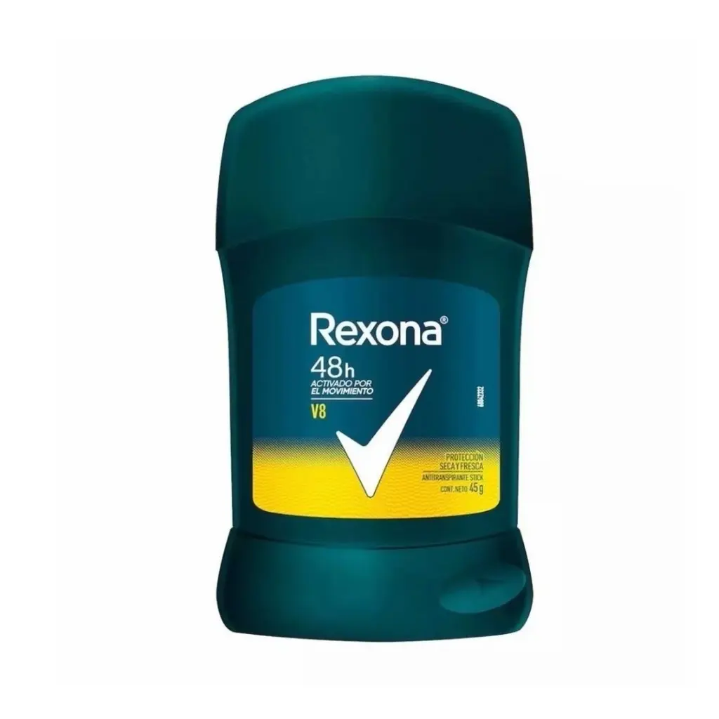 DESODORANTE REXONA MEN BARRA V8 72H 50G