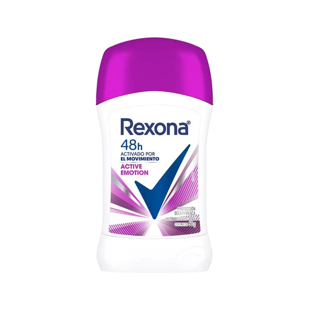 DESODORANTE REXONA MUJER BARRA ACTIVE EMOTION 72H 50G