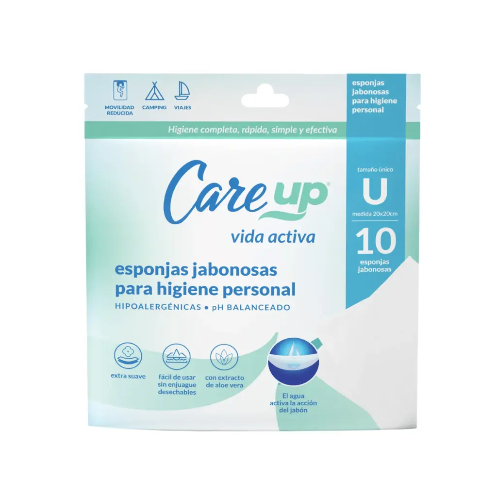 ESPONJAS JABONOSAS CARE UP X10U