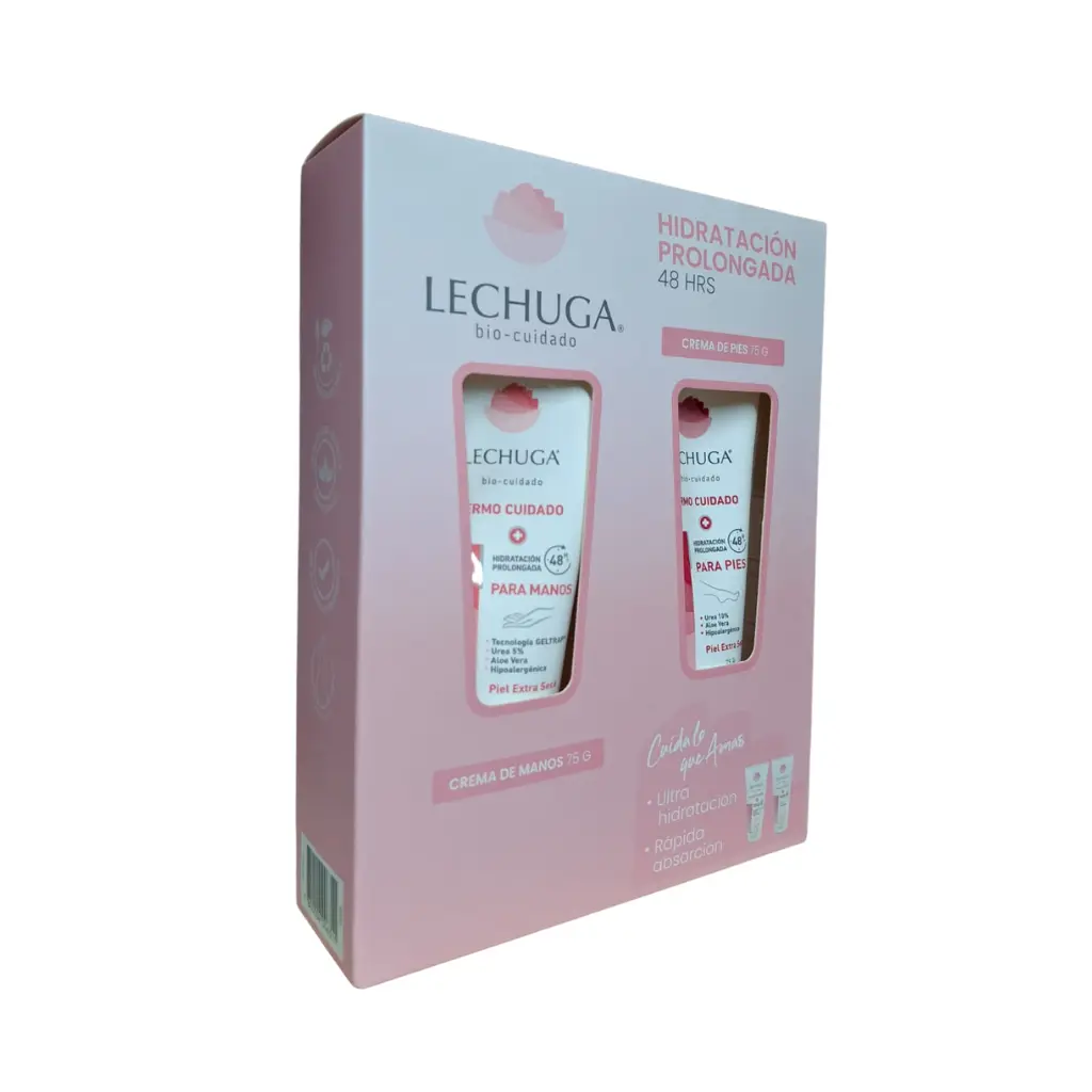 ESTUCHE CREMA LECHUGA HIDRATACION PROLONGADA (2X75G) MANOS+PIES