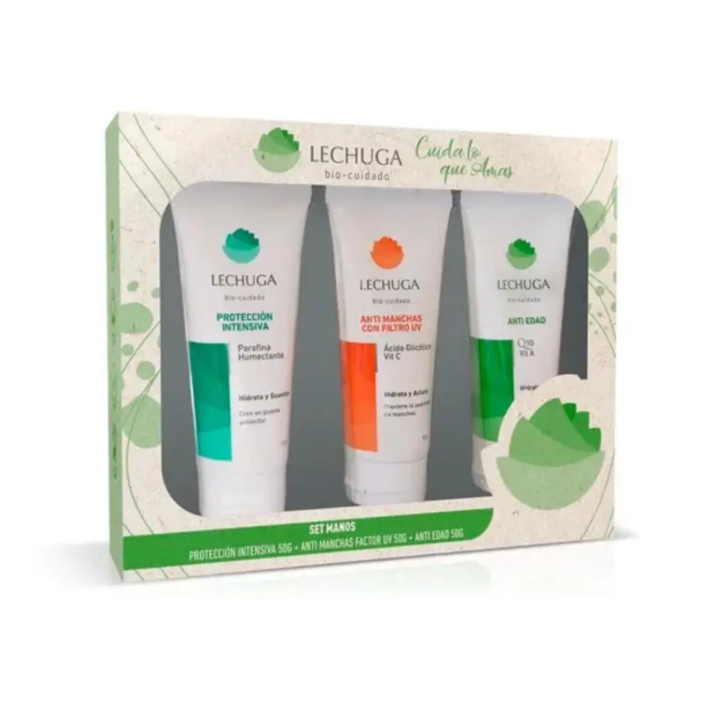 ESTUCHE CREMA LECHUGA NUTRICION Y CUIDADO MANO (3X50G)