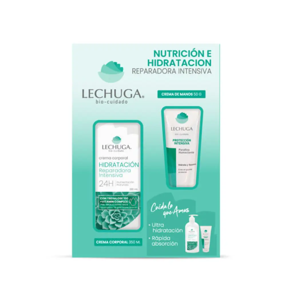 ESTUCHE CREMA LECHUGA NUTRICION E HIDRATACION INTESIVA