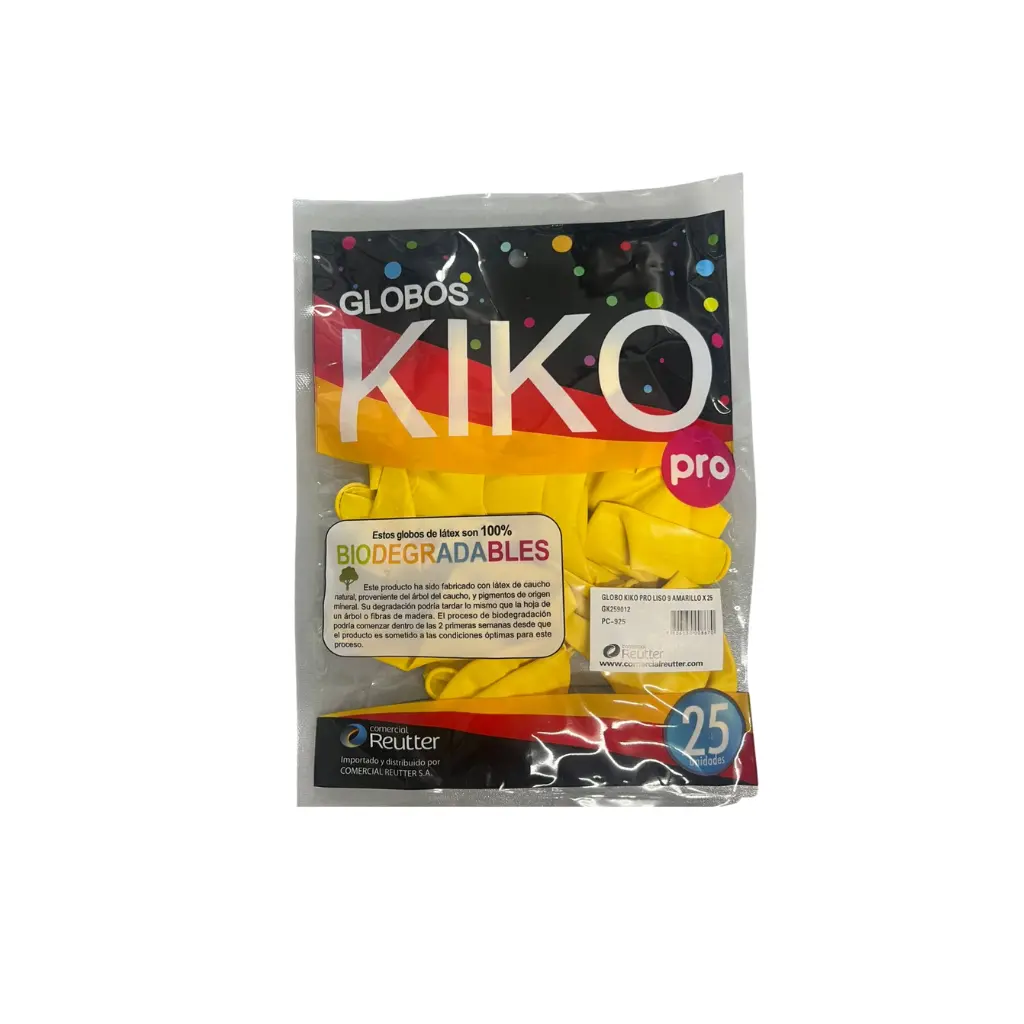 GLOBO PRO KIKO 9 AMARILLO X25