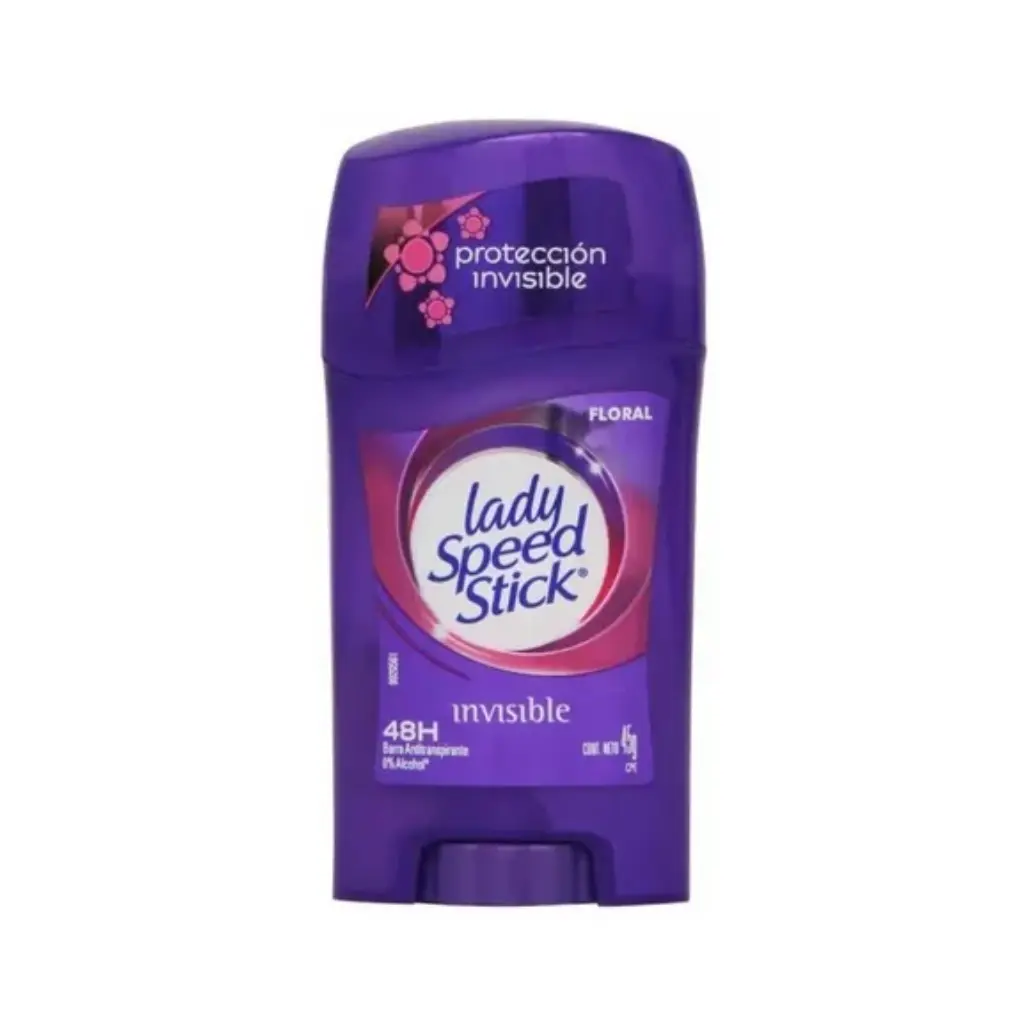DESODORANTE LADY SPEED BARRA INVISIBLE FLORAL 45G