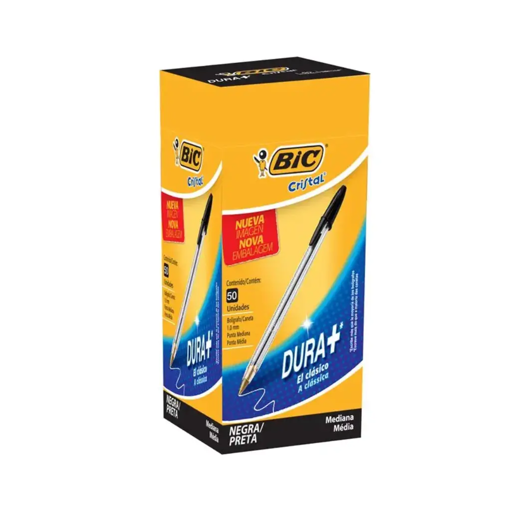 LAPIZ BIC CRISTAL NEGRO X50U