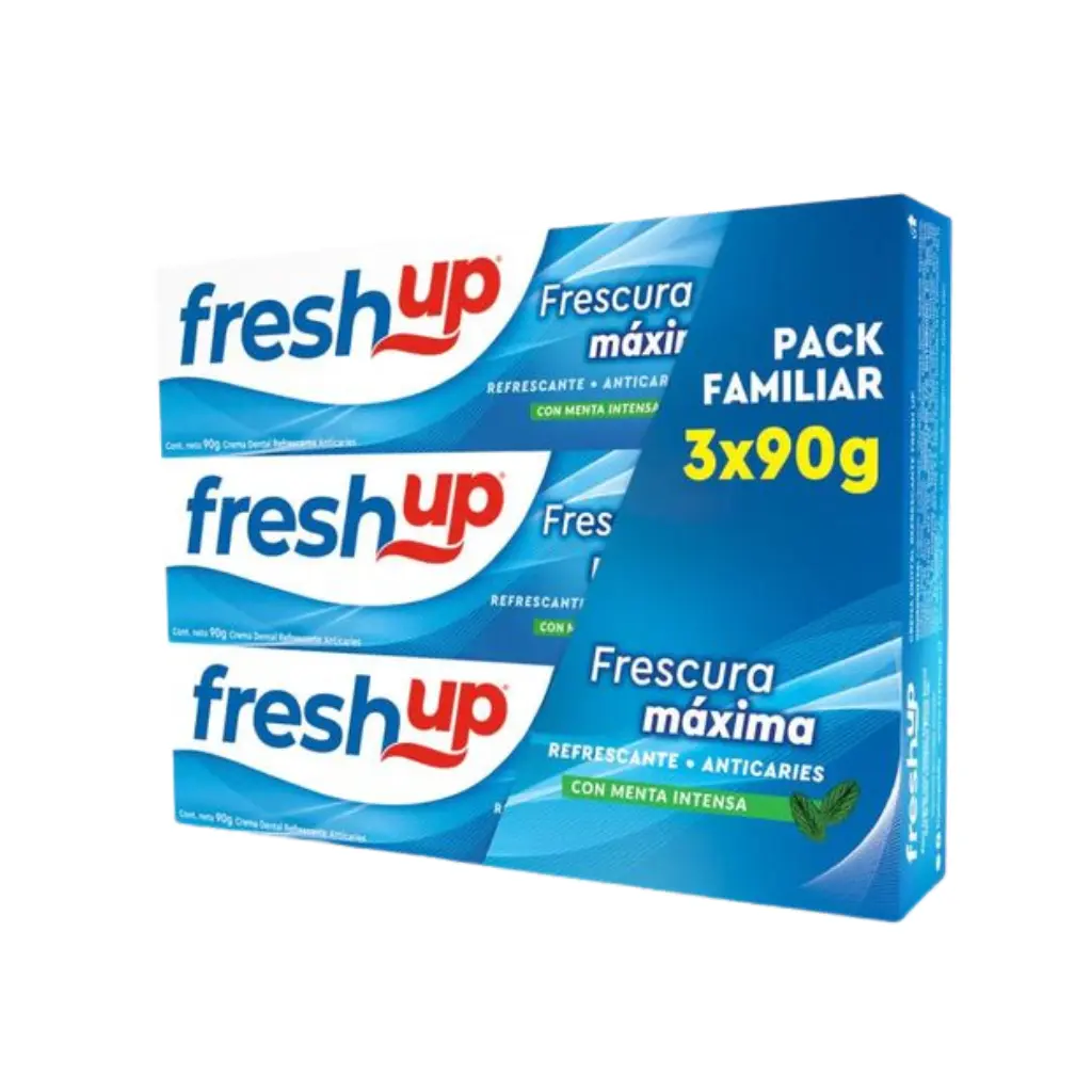PACK PASTA DENTAL FRESH UP FRESCURA MAXIMA 90G X3U
