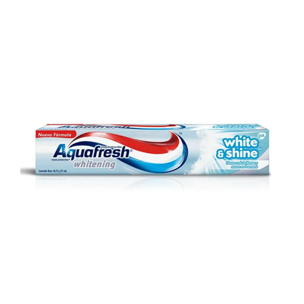 PASTA DENTAL AQUAFRESH WHITE & SHINE 96.75G (f)
