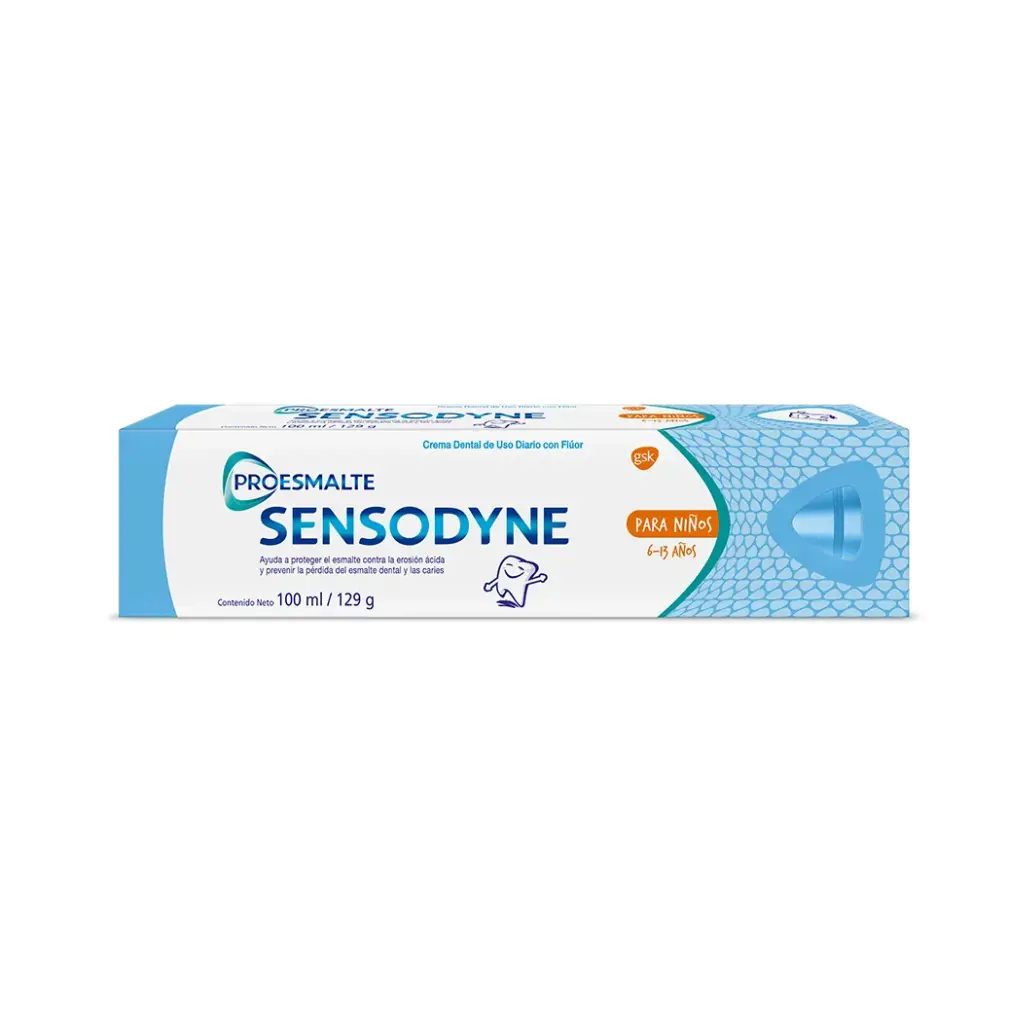 PASTA DENTAL SENSODYNE PROESMALTE NIÑOS (6-13AÑOS) X100ML