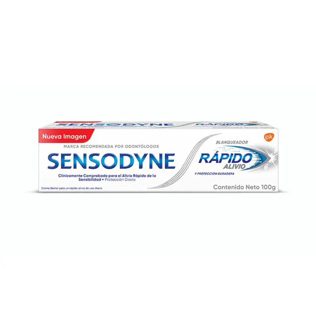 PASTA DENTAL SENSODYNE RAPIDO ALIVIO BLANQUEADOR 100G