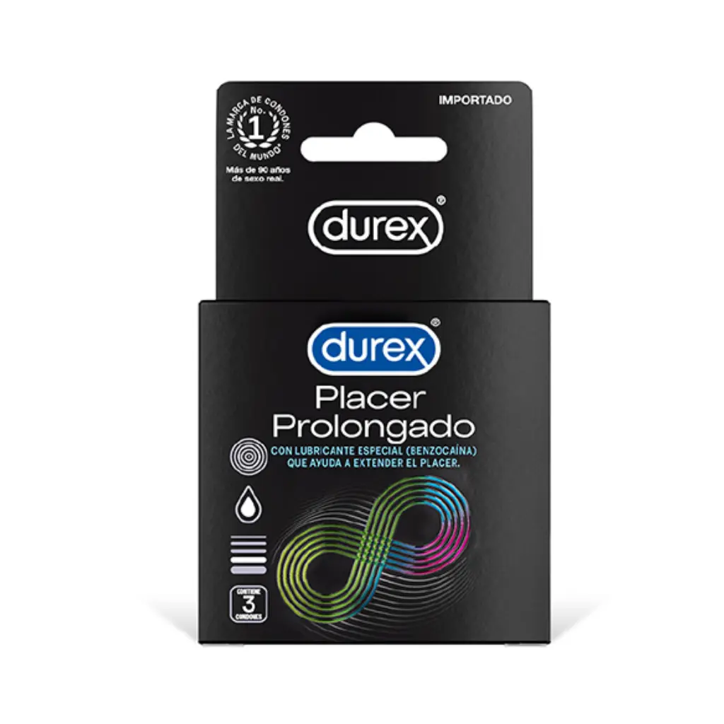 PRESERVATIVO DUREX X3U PLACER PROLONGADO