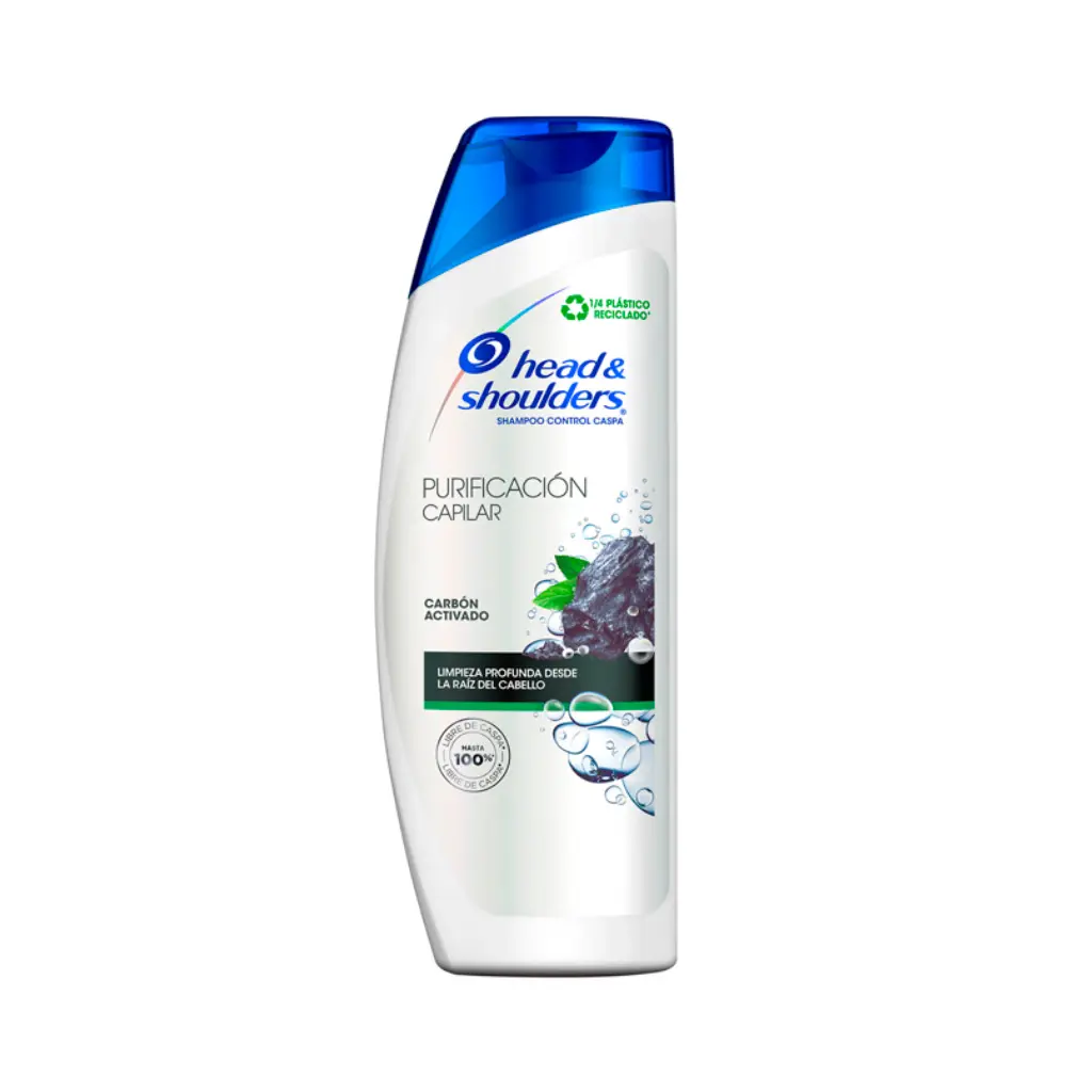 SHAMPOO H&S PURIFICACION CAPILAR CARBON 180ML