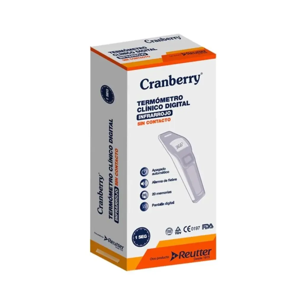 TERMOMETRO CLINICO DIGITAL CRANBERRY X1U