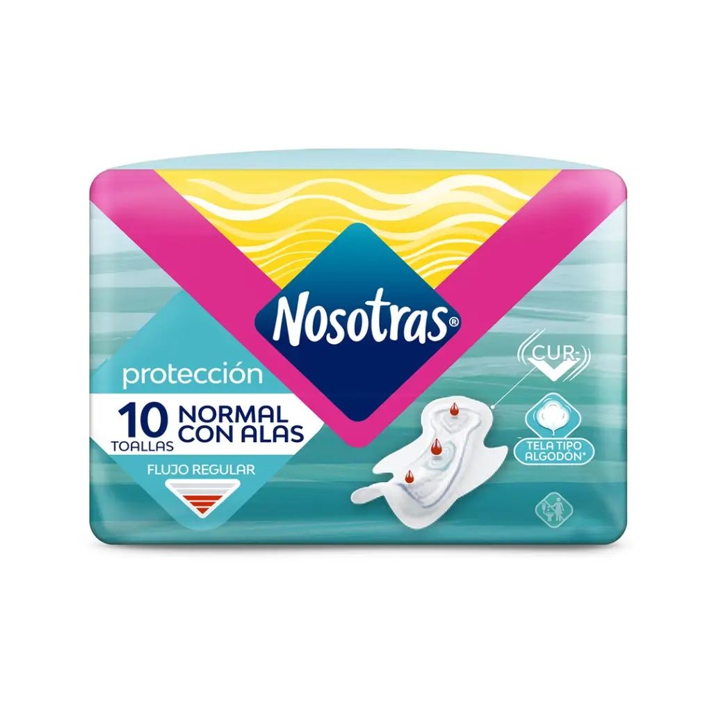 TOALLA NOSOTRAS NORMAL EXTRA SUAVE C/ALAS X10U