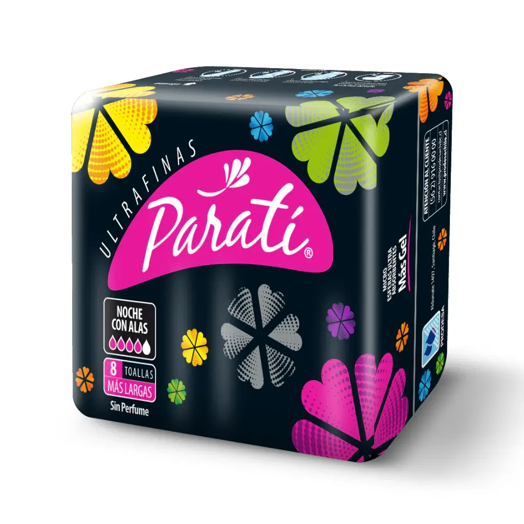 TOALLAS PARATI NOCHE ULTRAFINA C/ALAS X8U