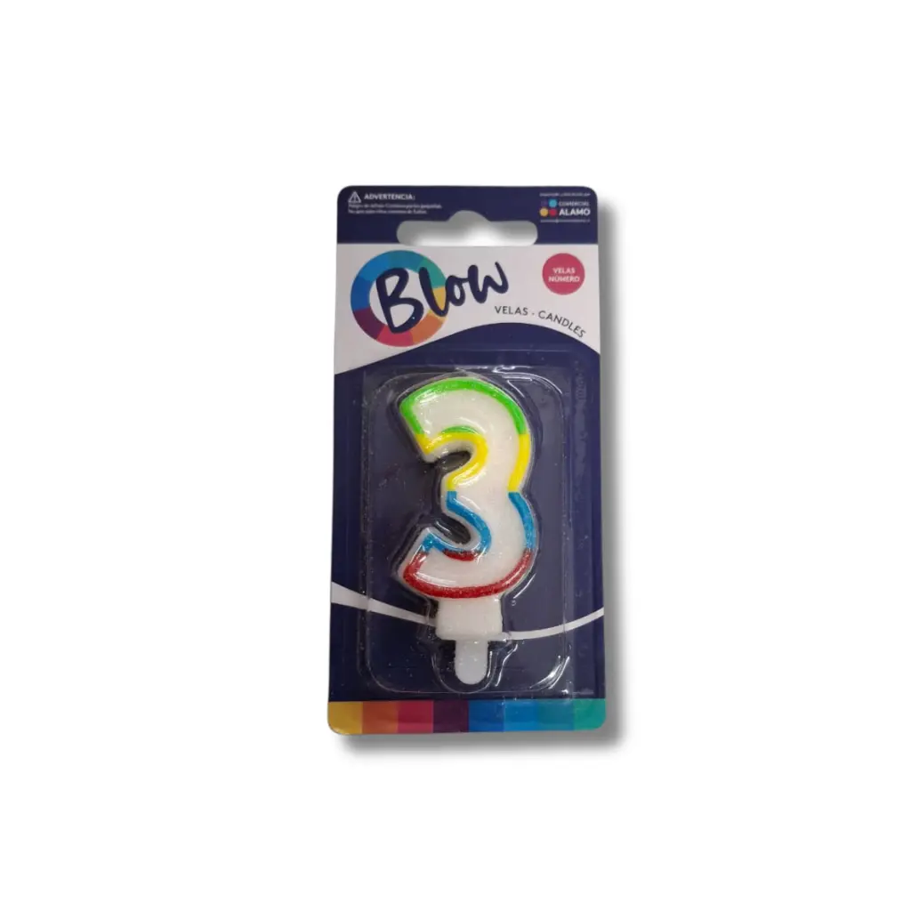 VELA NUMERO BASICA 03