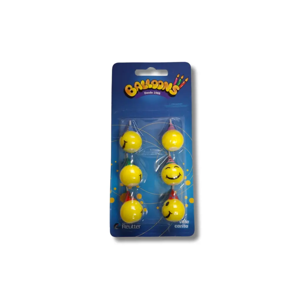 VELAS CARITA FELIZ X6U