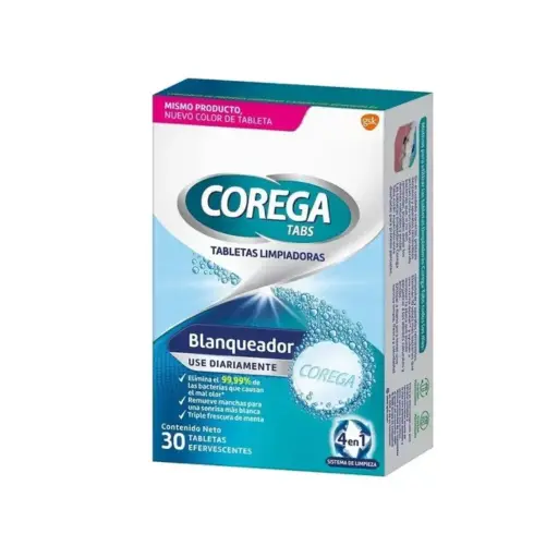 [827633] COREGA TABS BLANQUEADOR X30 TABLETAS
