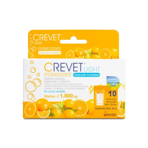[744532] CREVET LIGHT 500MG X32 COMP NARANJA (VITAMINA C)