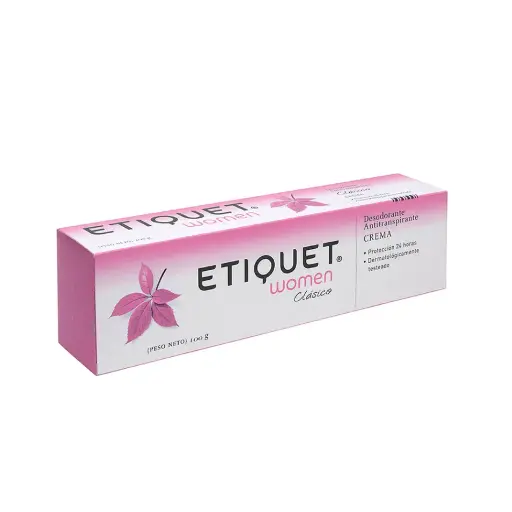 [726521] DESODORANTE ETIQUET WOMEN CREMA CLASICO 100G