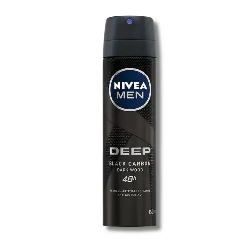 [789635] DESODORANTE NIVEA MEN SPRAY DEEP BLACK CARBON AMAZONIA 150ML