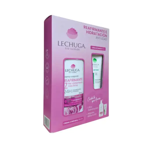 [410258] ESTUCHE CREMA LECHUGA REAFIRMANTE HIDRATACION ANTIEDAD (ROSADA)