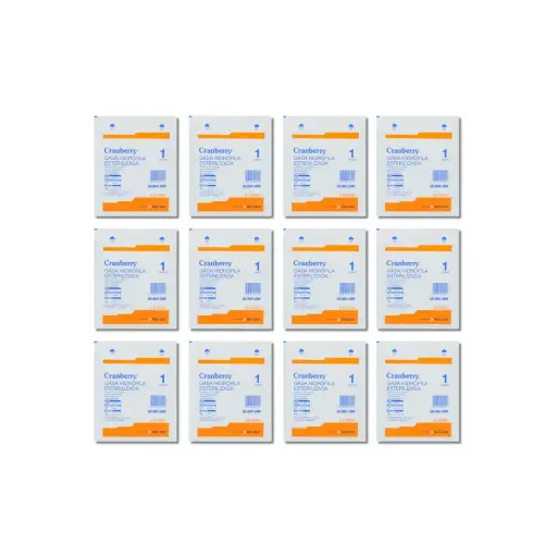 [200699] GASA HIDROFILA ESTERIL 90X23CM X12 SOBRES CRANBERRY