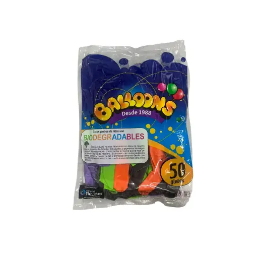 [654983] GLOBO BALLOONS LISO HALLOWEEN 9 X50U