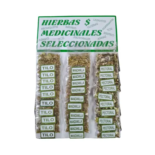 [100457] HIERBAS SURTIDAS CARTON X30U