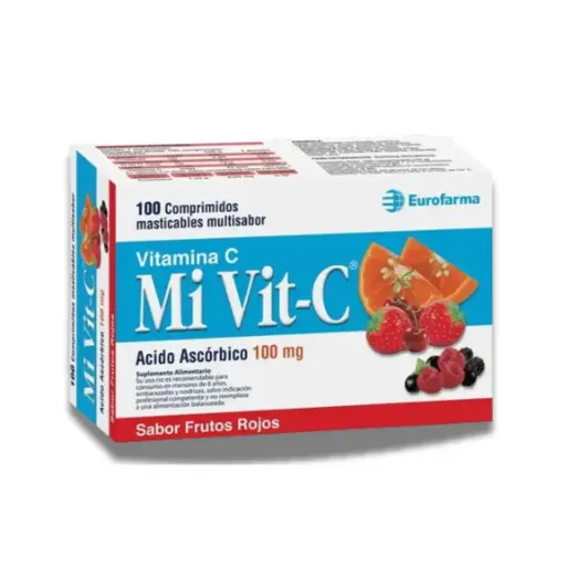 [382934] MI VIT-C 100MG X100 COMP FRUTOS ROJOS